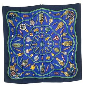 Hermes Vintage Silk Scarf Carre 90 Flacons Catherine Baschet
